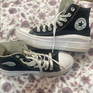 Converse Black and White High-Top Sneakers